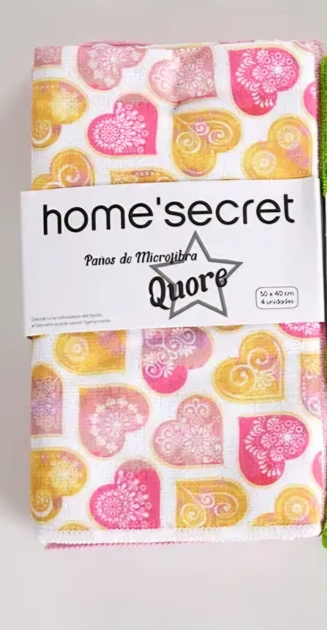 Pack de 4 chiffons en microfibre