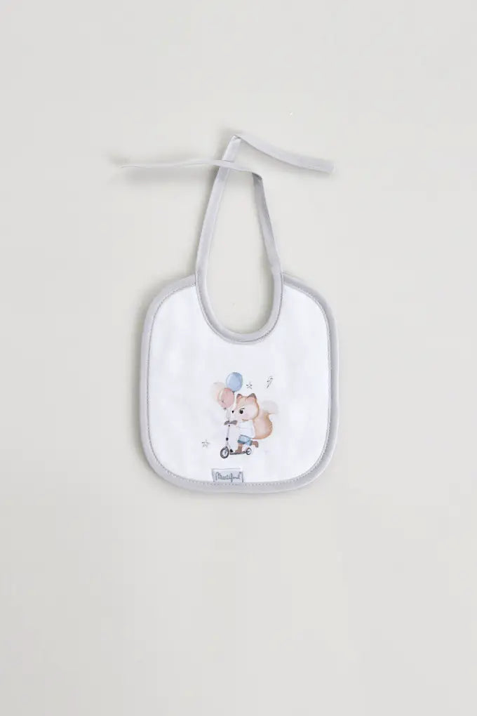 Babete estampada esquilo