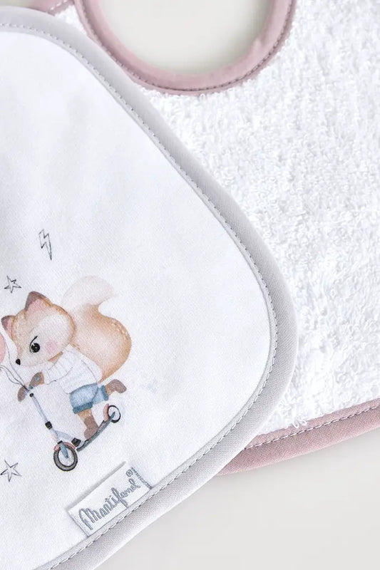 Babete estampada esquilo