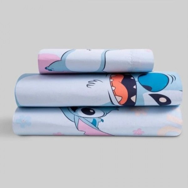 Jogo de cama infantil Lilo & Stitch - Azul