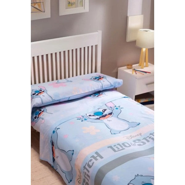 Jogo de cama infantil Lilo & Stitch - Azul